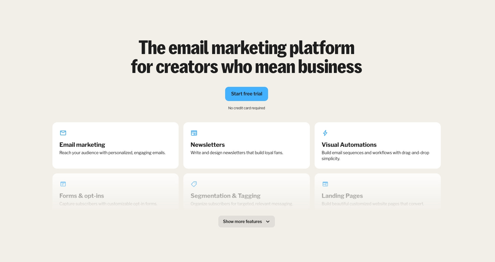 Kit: Automated Email Marketing & Newsletter Platform (formerly ConvertKit) captured website design