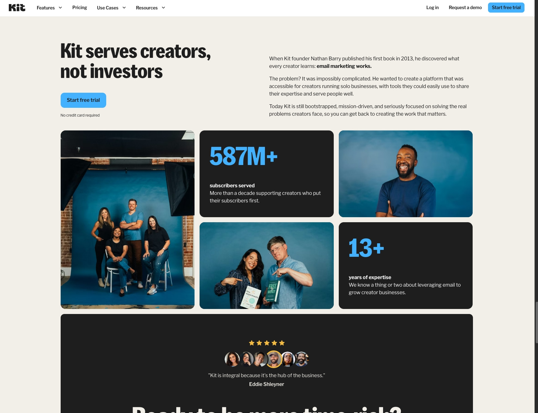 Kit: Automated Email Marketing & Newsletter Platform (formerly ConvertKit) captured website design