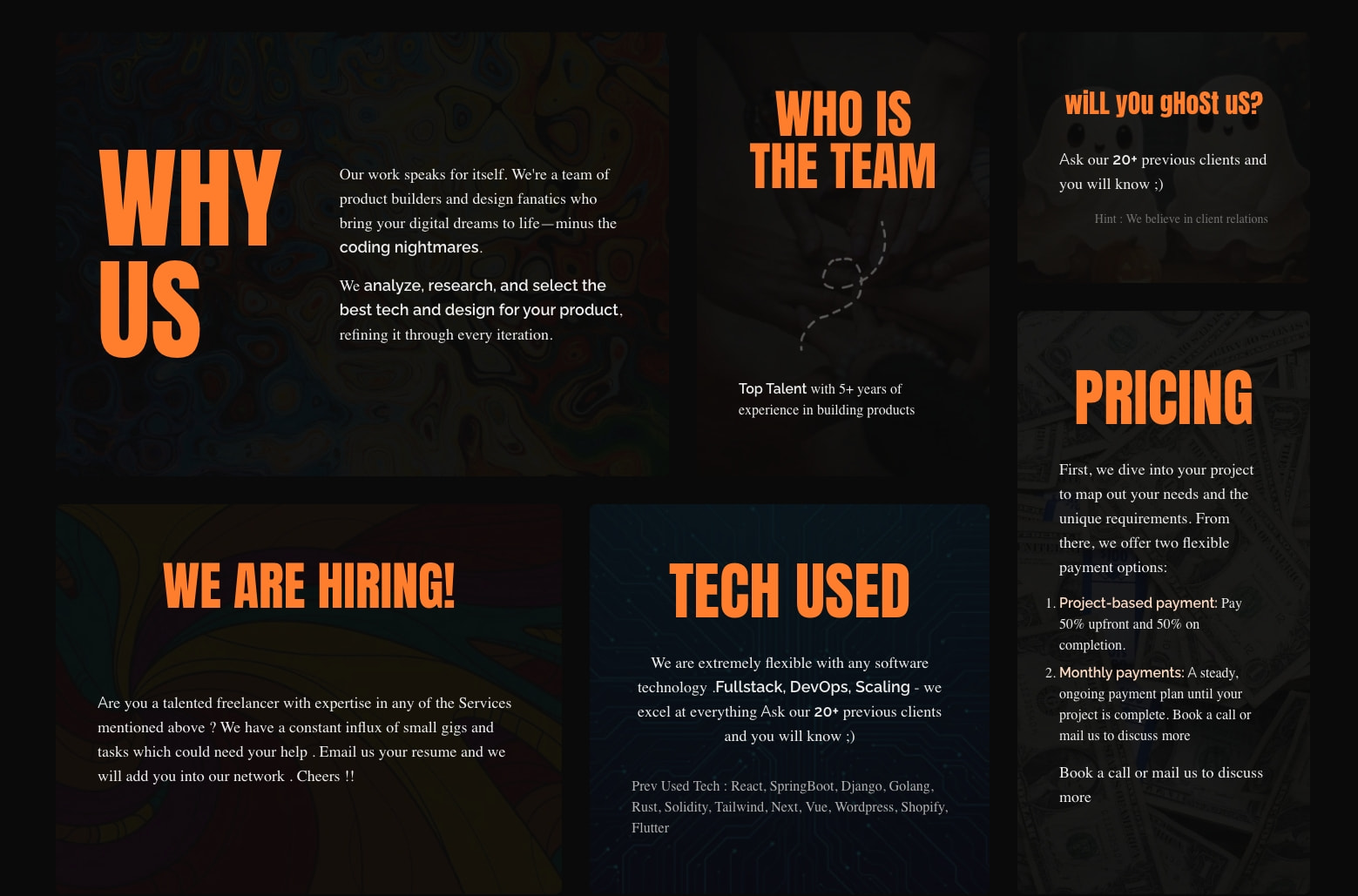 DotPro Labs captured website design