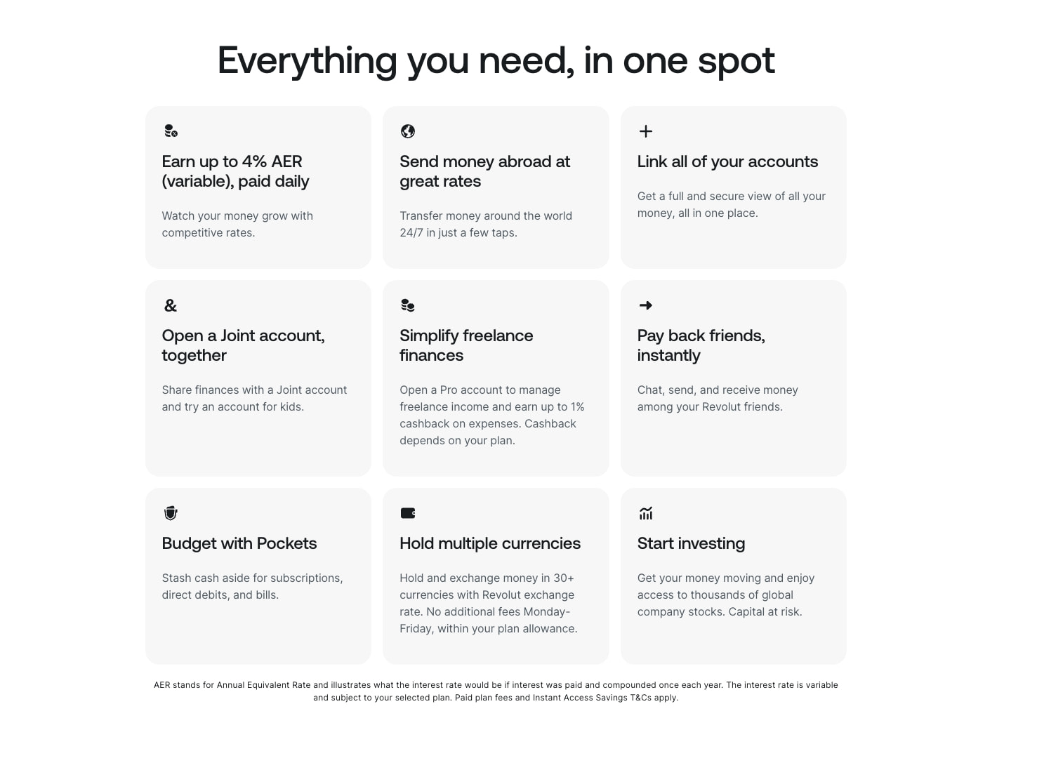 Revolut | All-in-one Finance App for your Money | Revolut United Kingdom captured website design