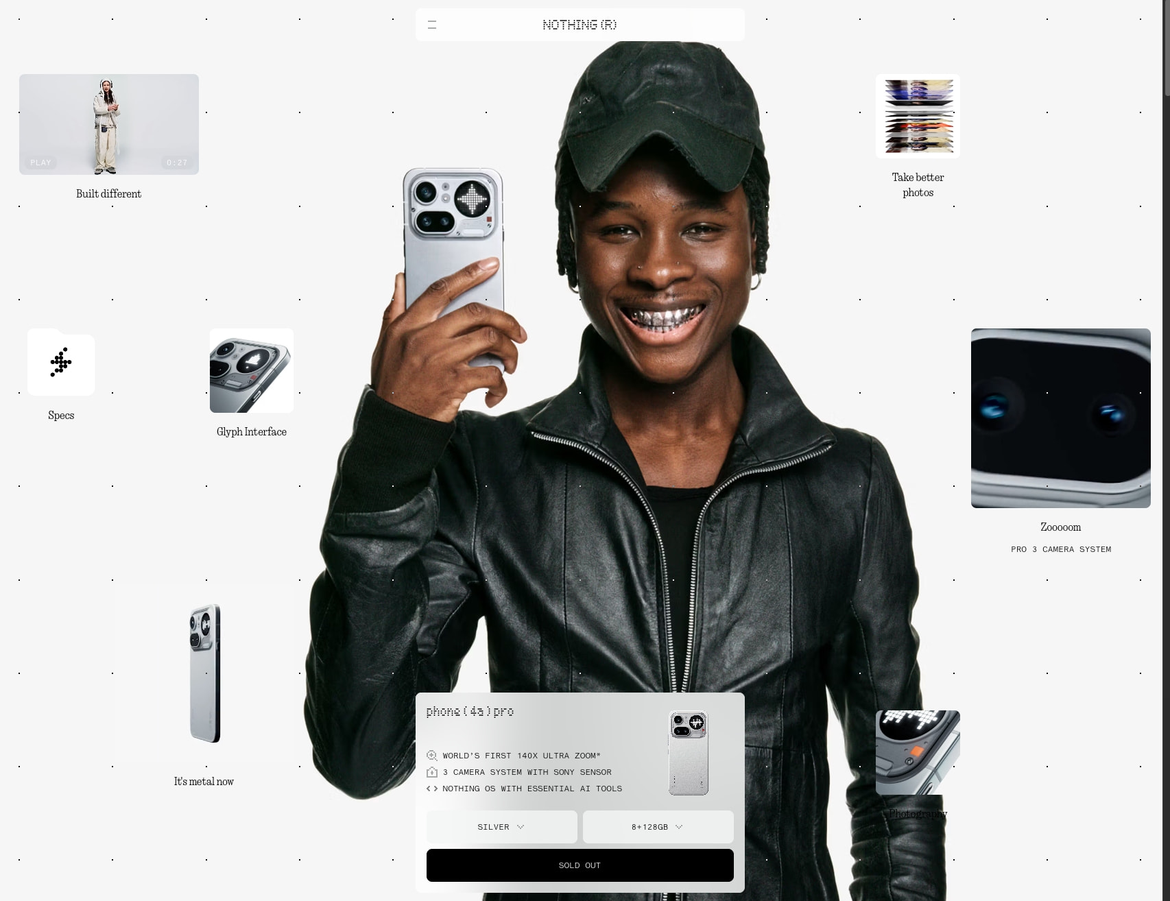 Phone (4a) Pro | Smartphones | Nothing | US captured website design