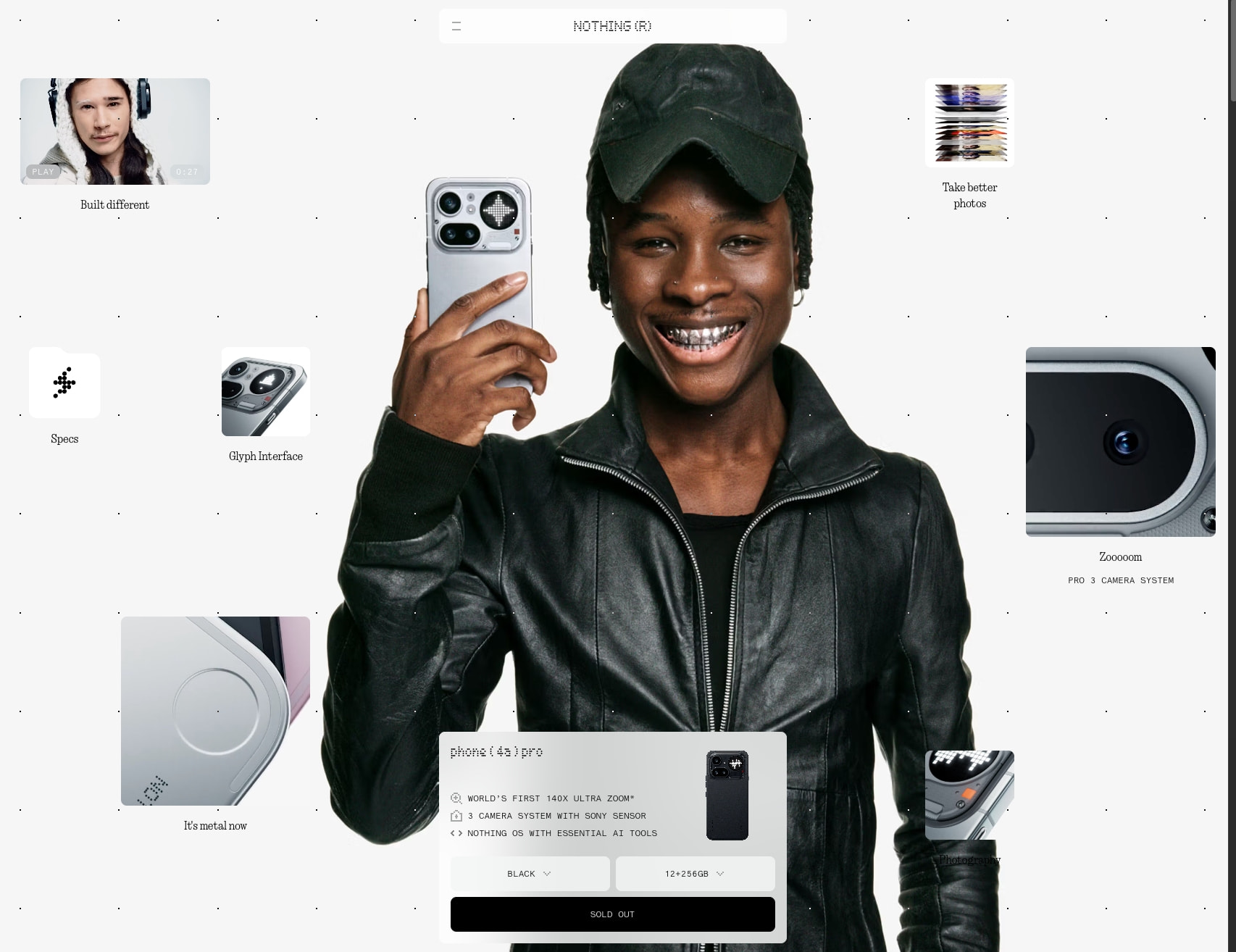 Phone (4a) Pro | Smartphones | Nothing | US captured website design