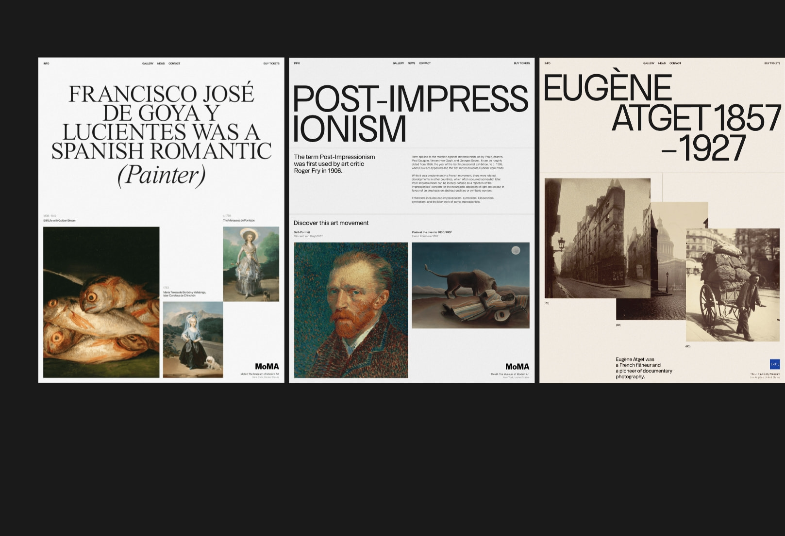 Typography Principles — Contrast captured website design