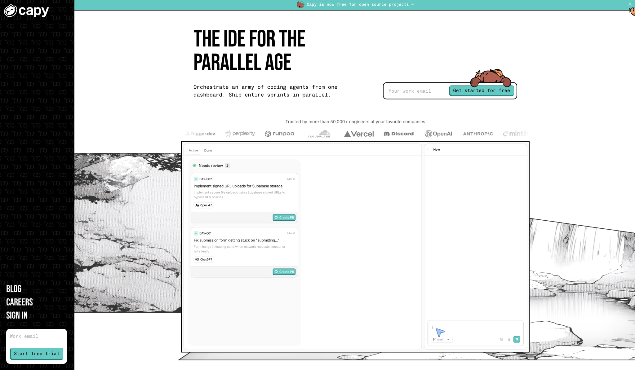 Capy - The IDE for the parallel age captured website design