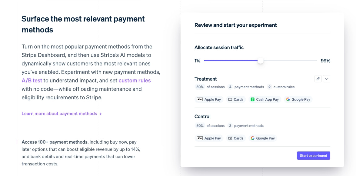 Stripe Payments | Global Payment Processing Platform captured website design