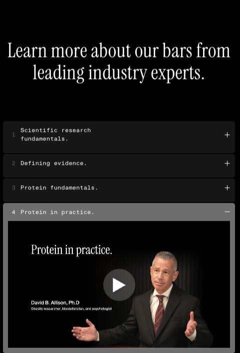 About David Protein | High Protein, 150 Calories, 0g Sugar captured website design