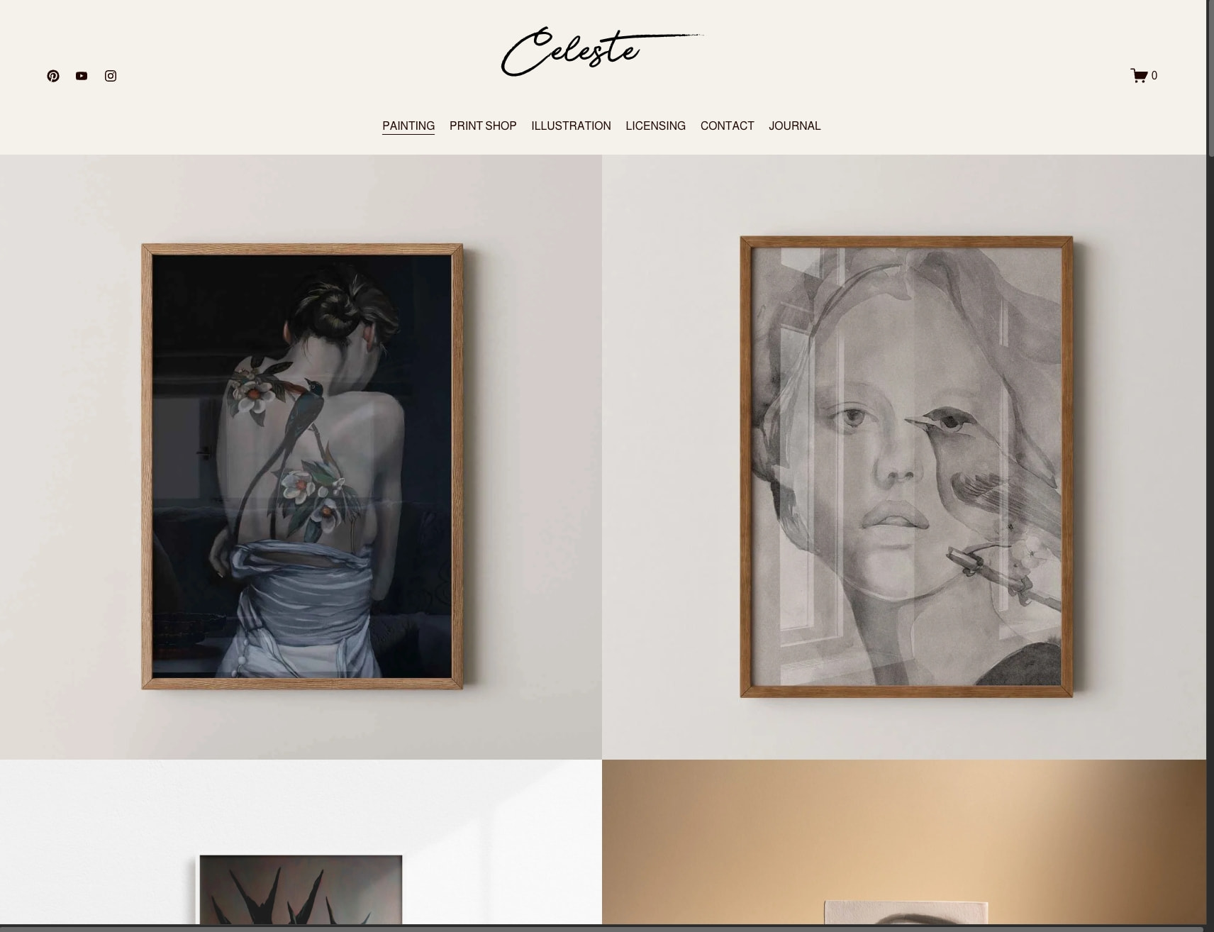 Celeste Draw, Paint, Illustrate | Art and Illustration Blog for Creatives captured website design