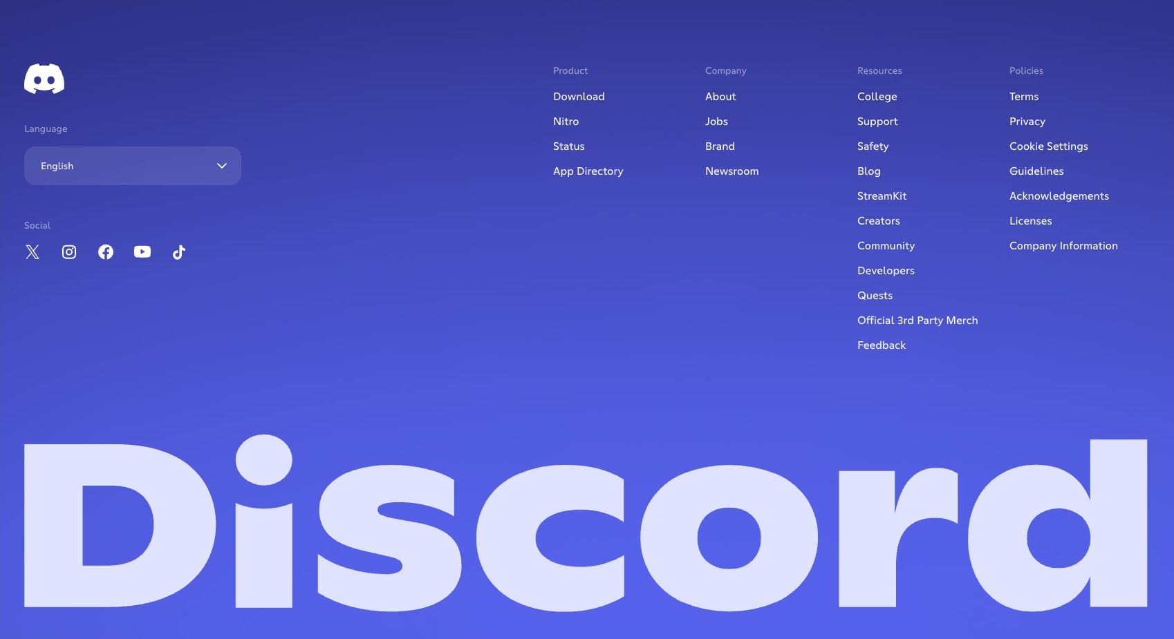 Discord Blog captured website design