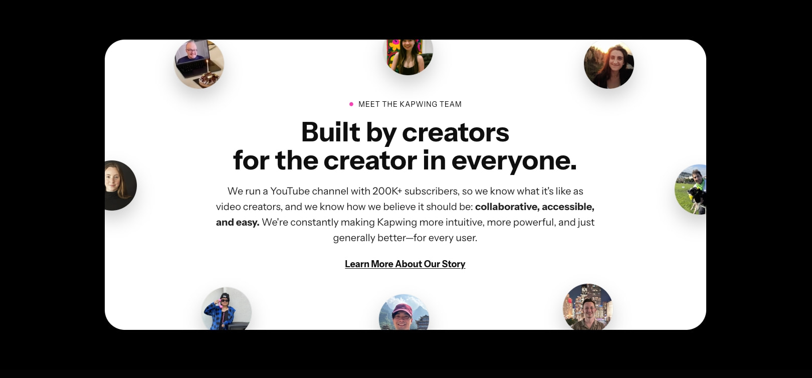 Kapwing: Make a Video About Anything captured website design