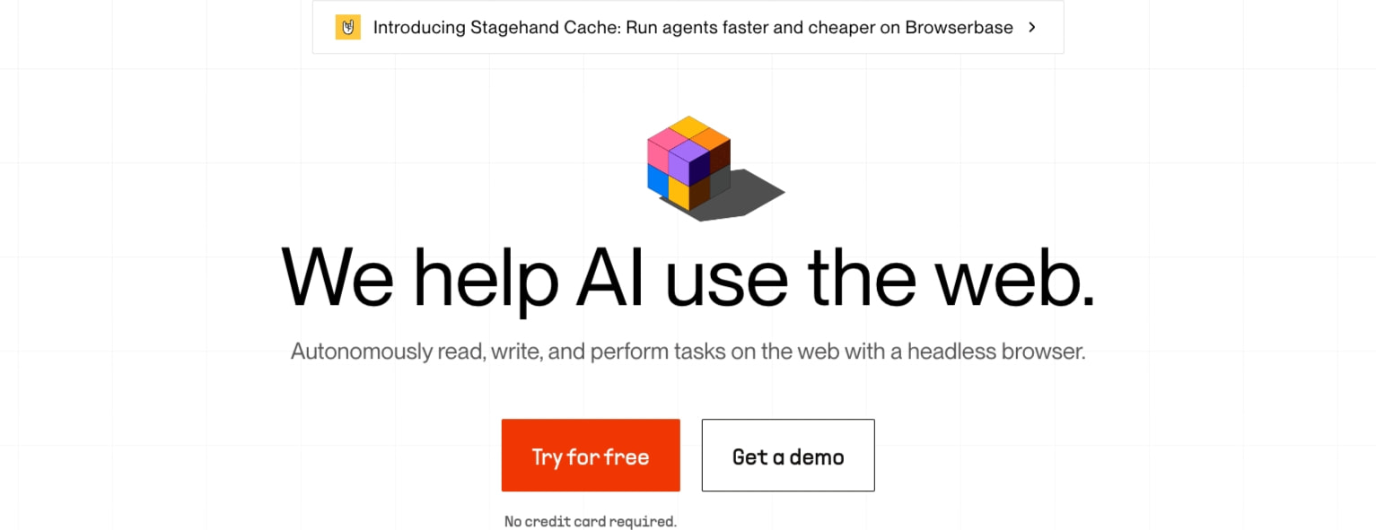 Browserbase captured website design