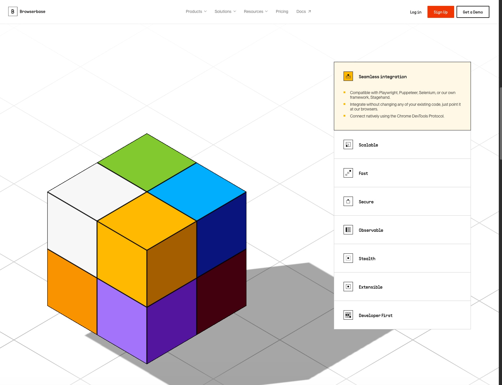 Browserbase: A web browser for AI agents & applications captured website design
