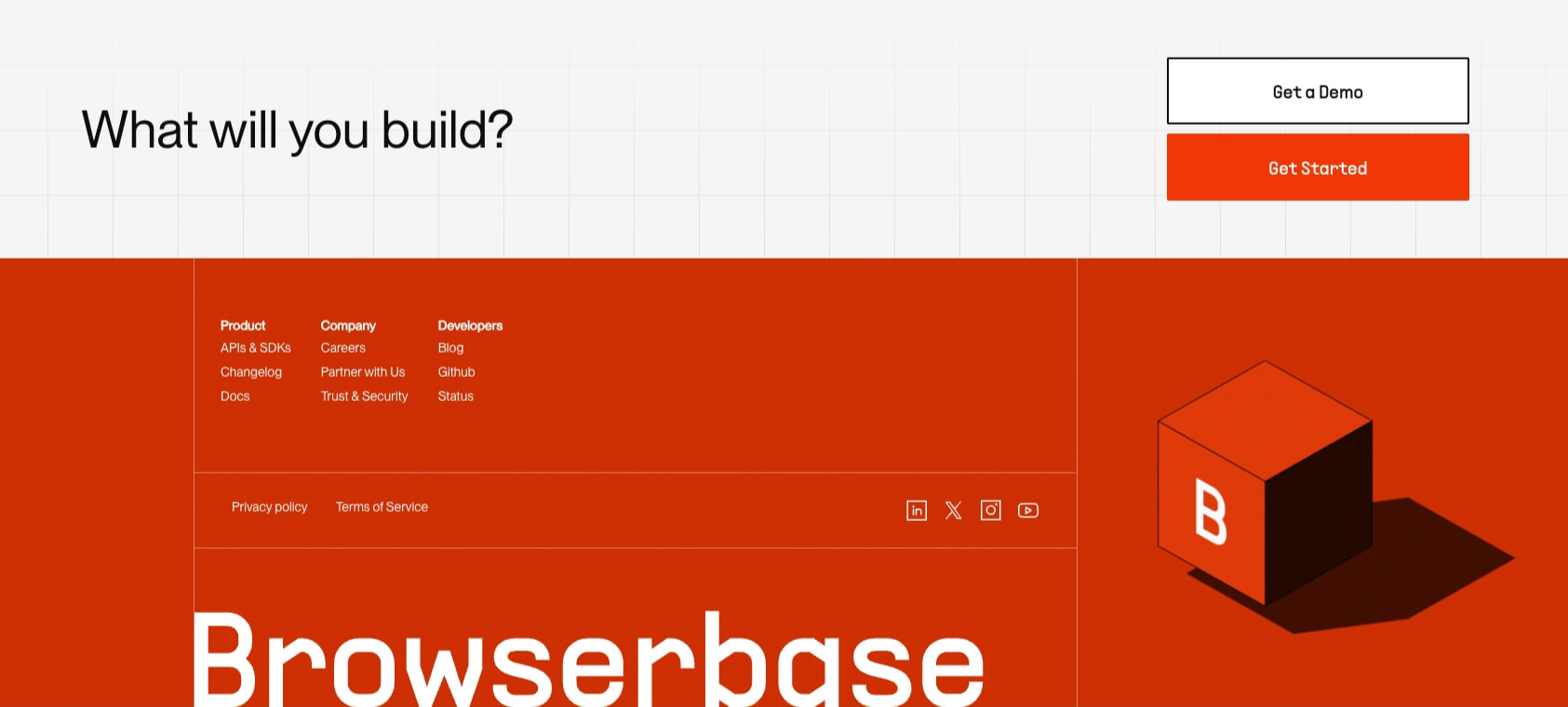 Browserbase: A web browser for AI agents & applications captured website design