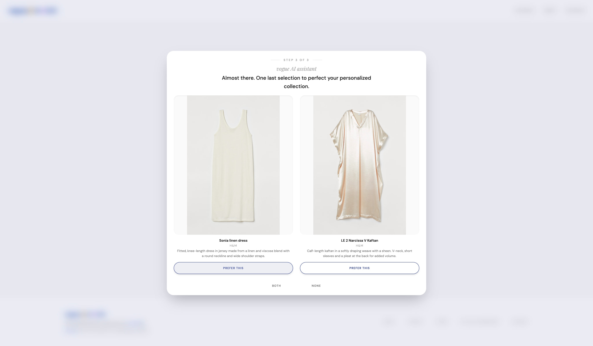 vogue@maitch — AI Fashion Discovery captured website design