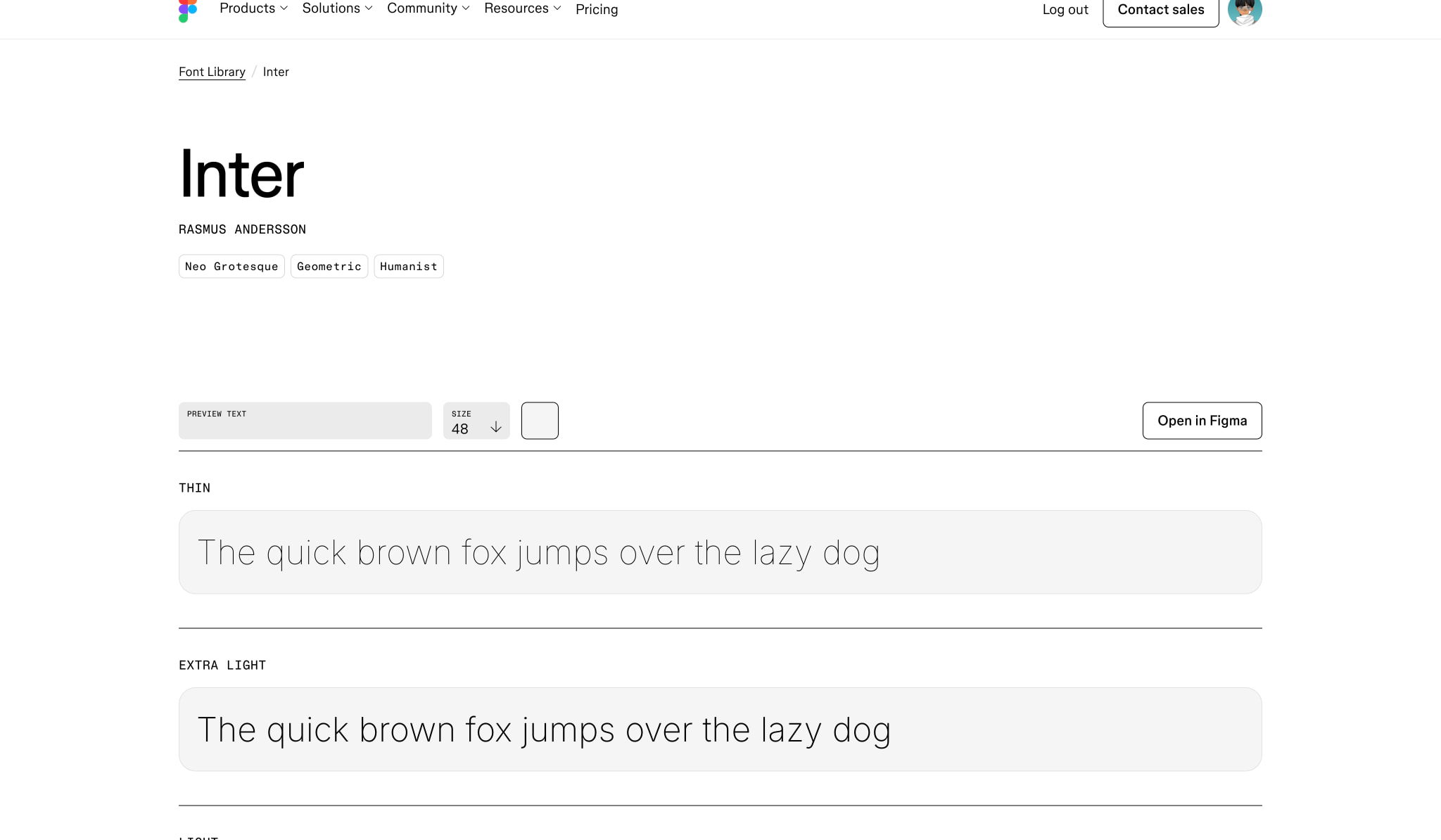 Inter Font | Figma captured website design