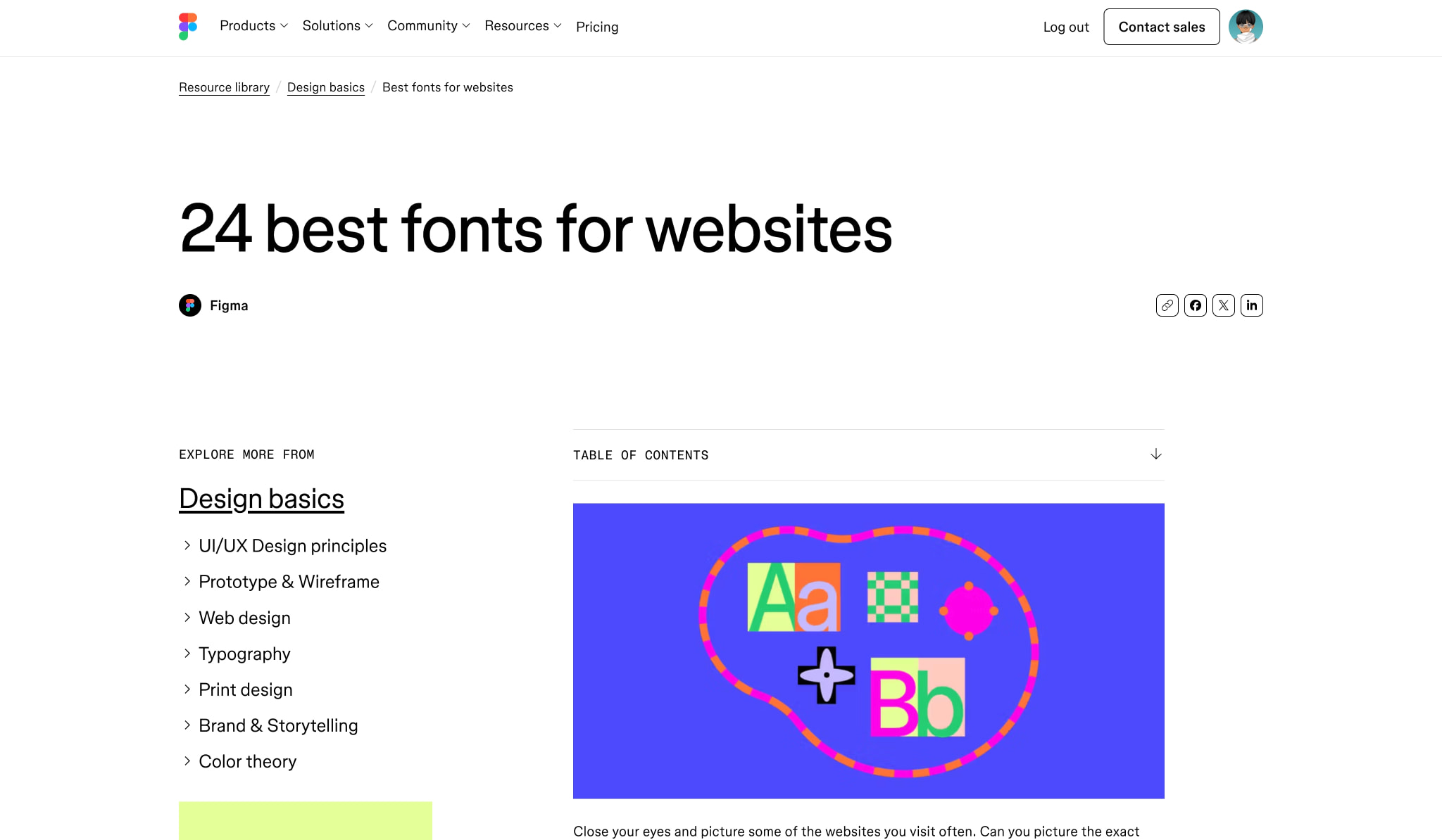 24 Best Fonts for Websites in 2026 | Figma captured website design