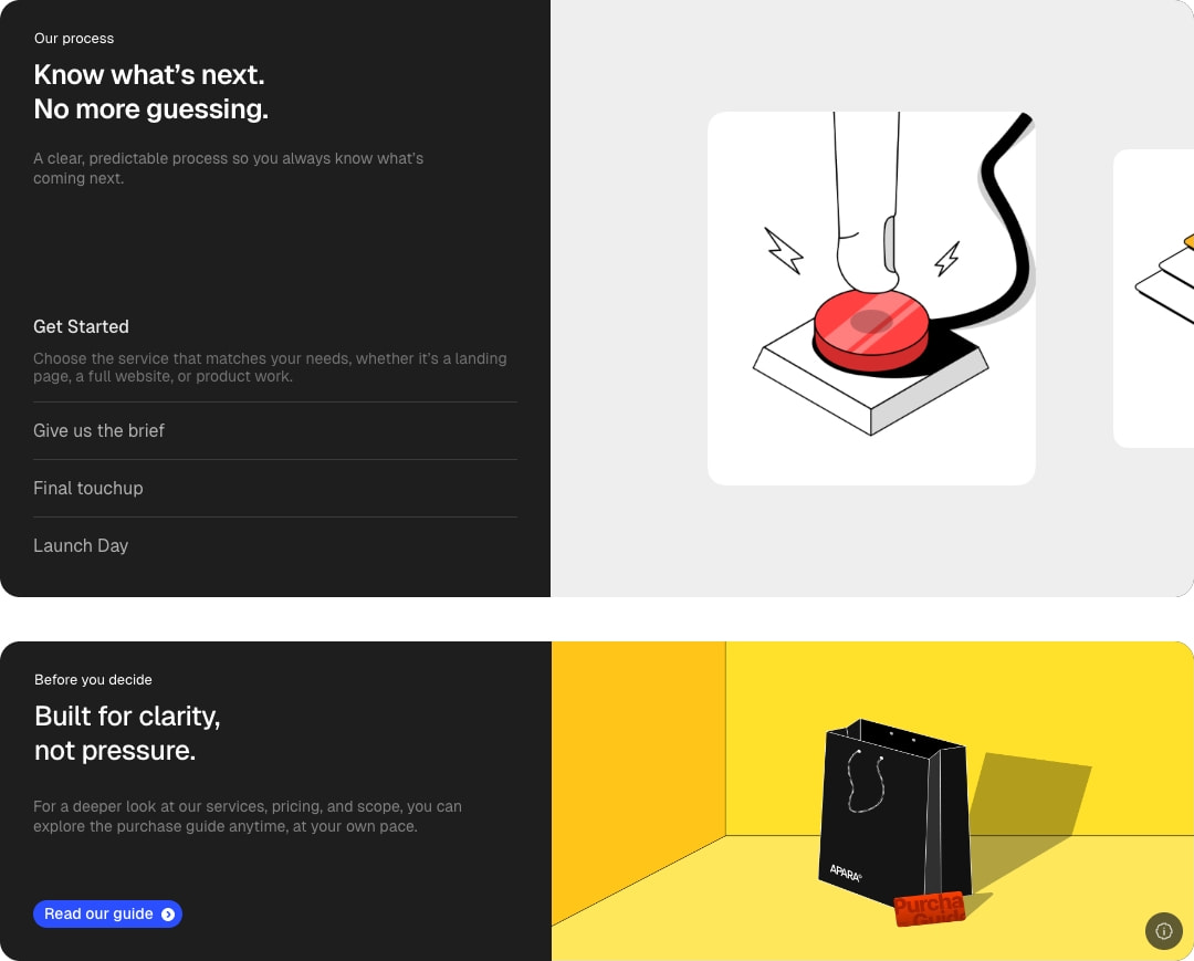 Apara - Limitless Possibilities captured website design