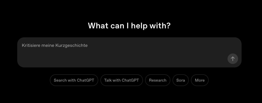 OpenAI captured website design