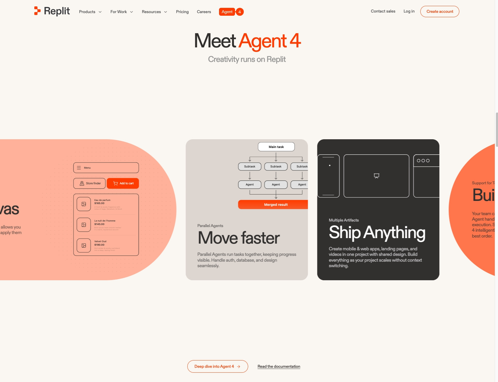 Replit – Build apps and sites with AI - Replit captured website design