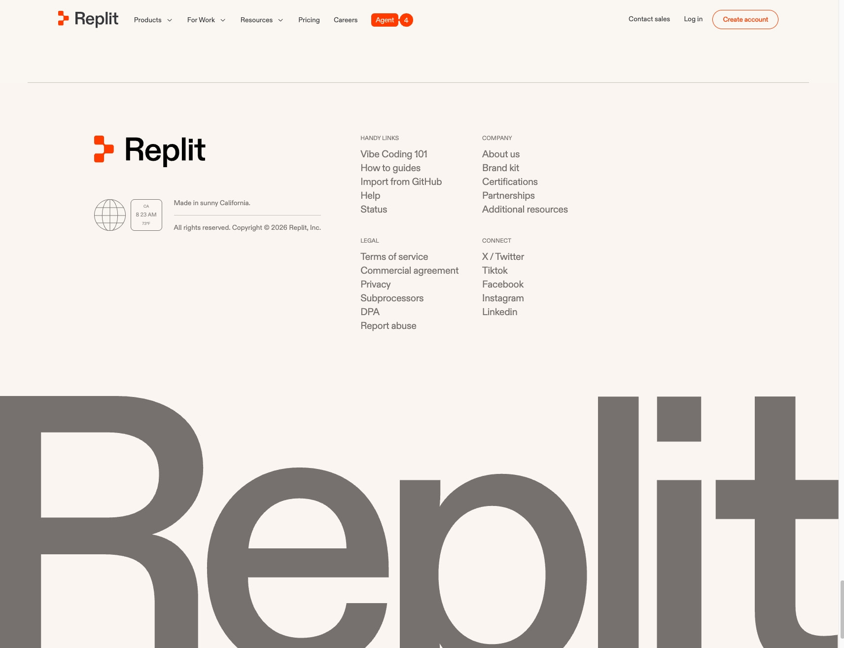 Replit – Build apps and sites with AI - Replit captured website design