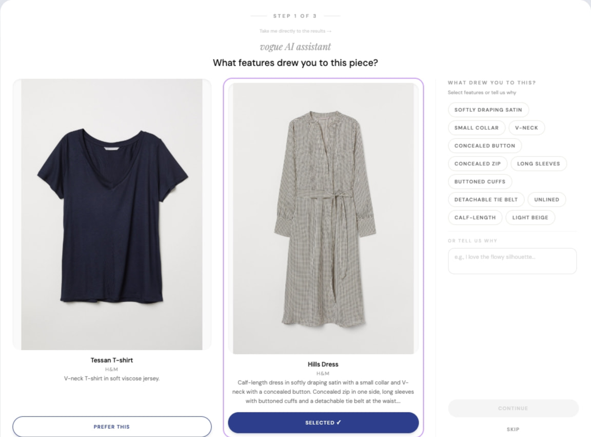 vogue@maitch — AI Fashion Discovery captured website design