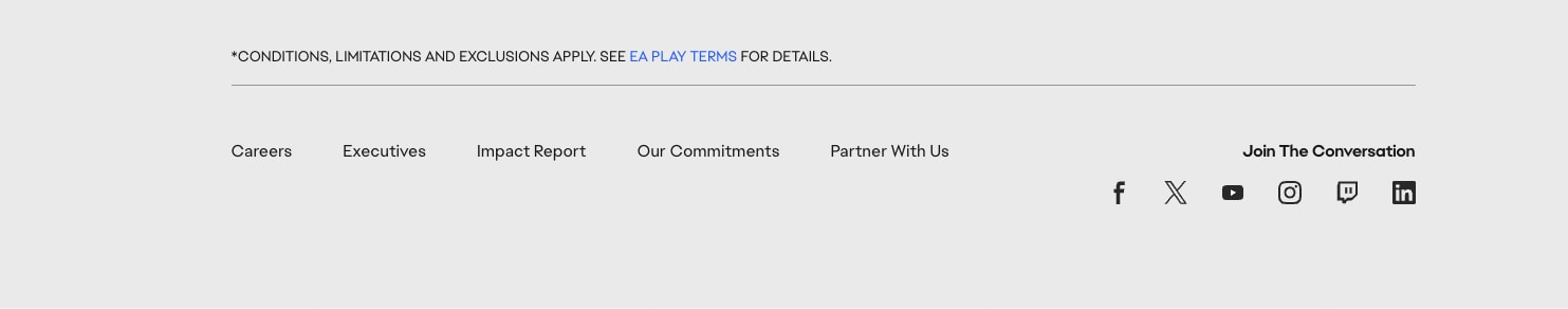 Electronic Arts Home Page - Official EA Site captured website design