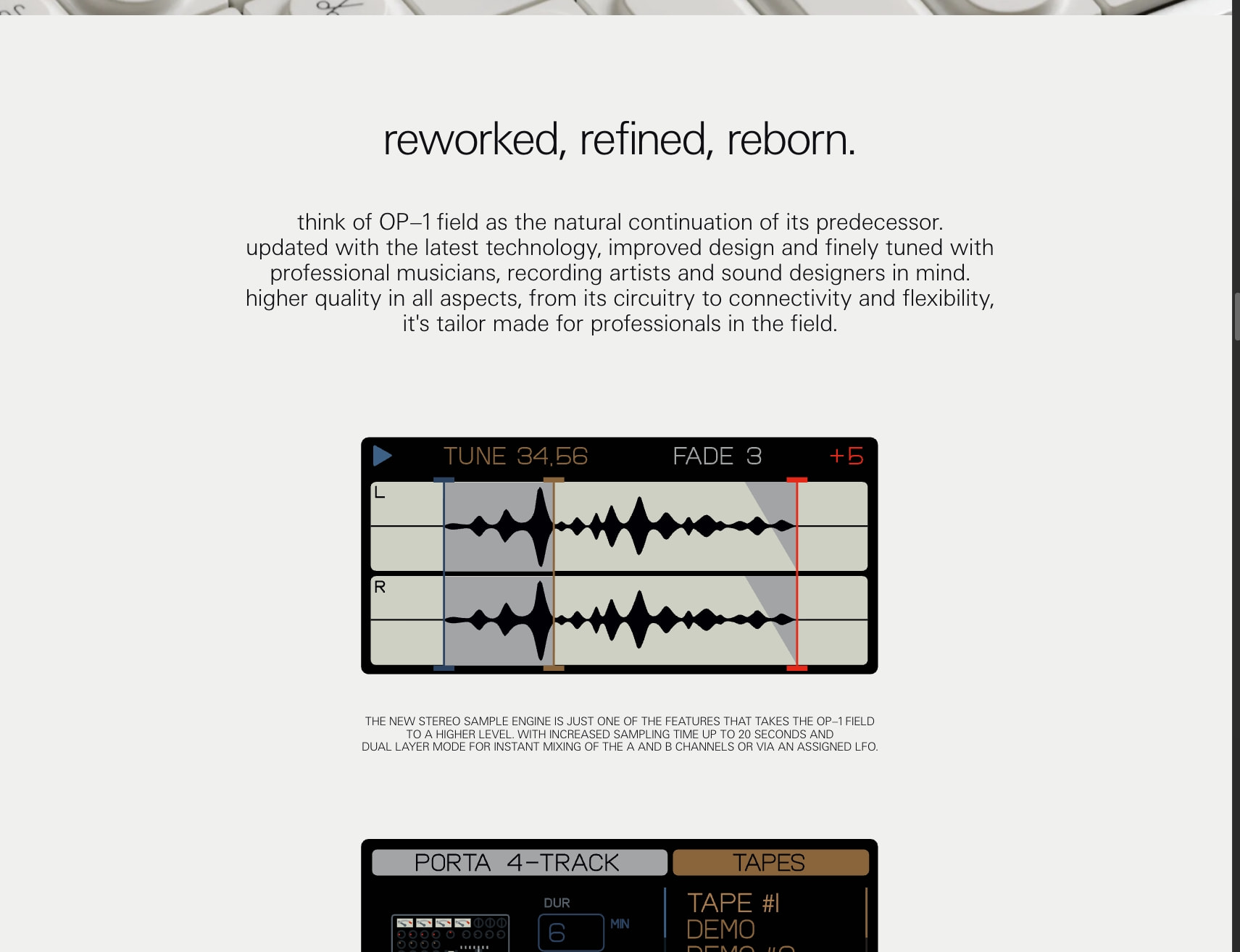 OP–1 - teenage engineering captured website design
