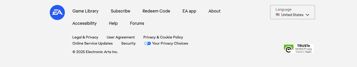 Electronic Arts Home Page - Official EA Site captured website design