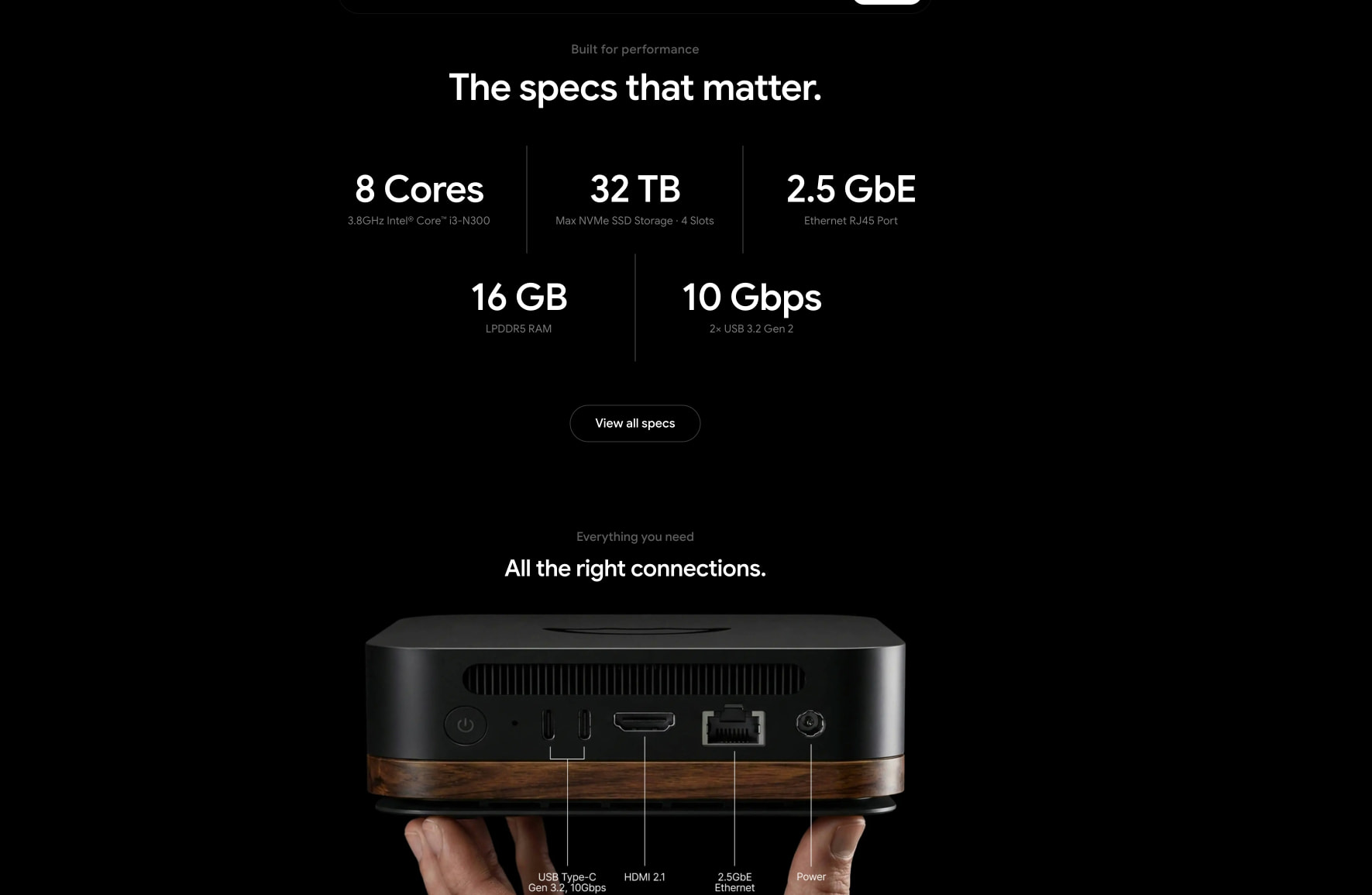 Umbrel Pro | Home Cloud with up to 32TB storage captured website design