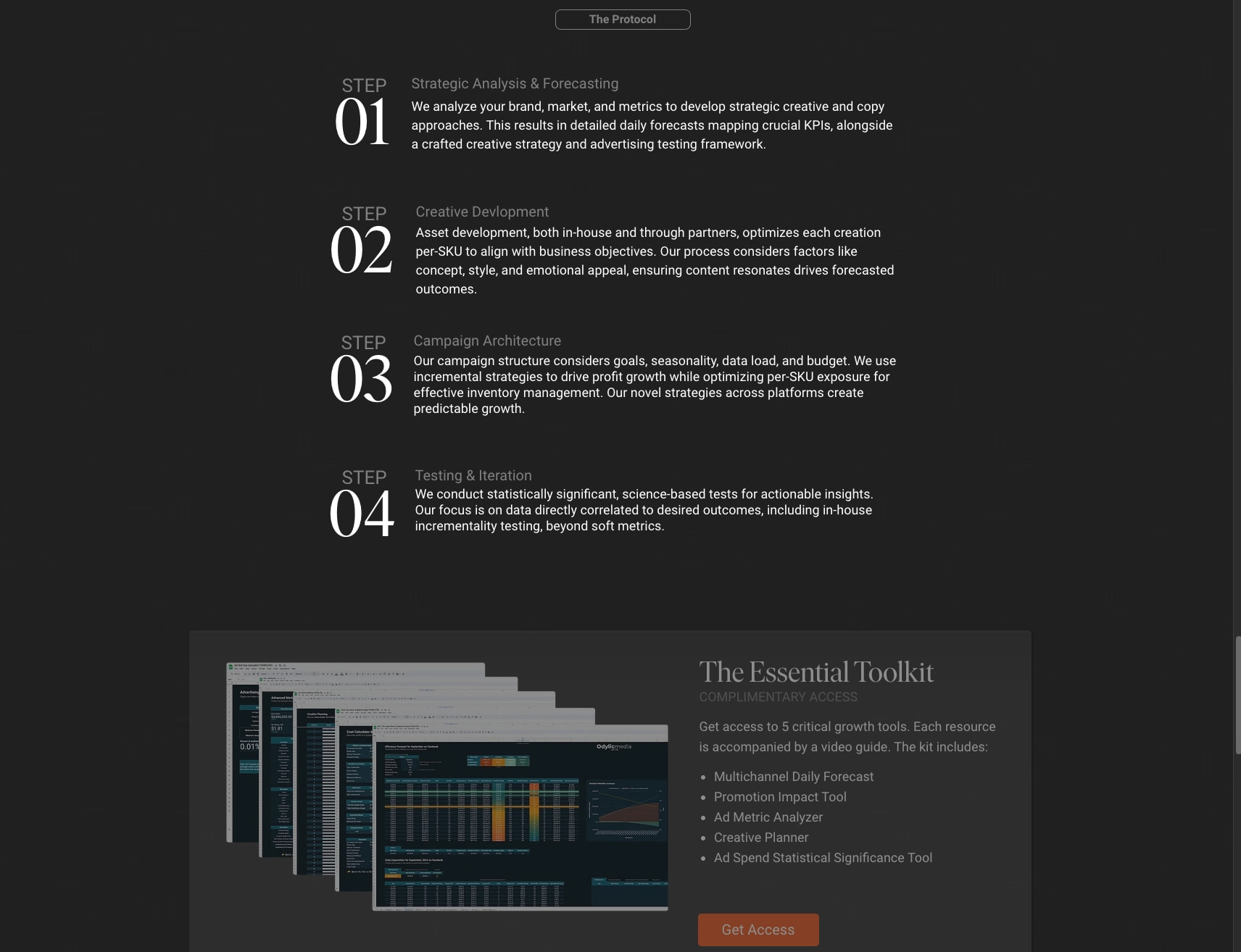 Growth Partner for Premium & Luxury D2C Brands captured website design