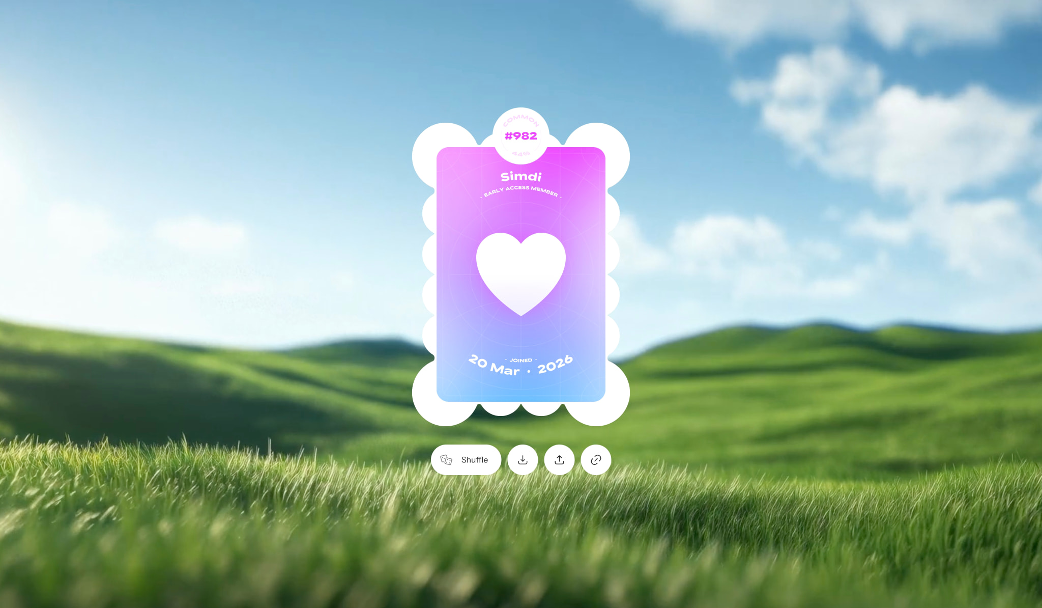 Apply for early access - define captured website design