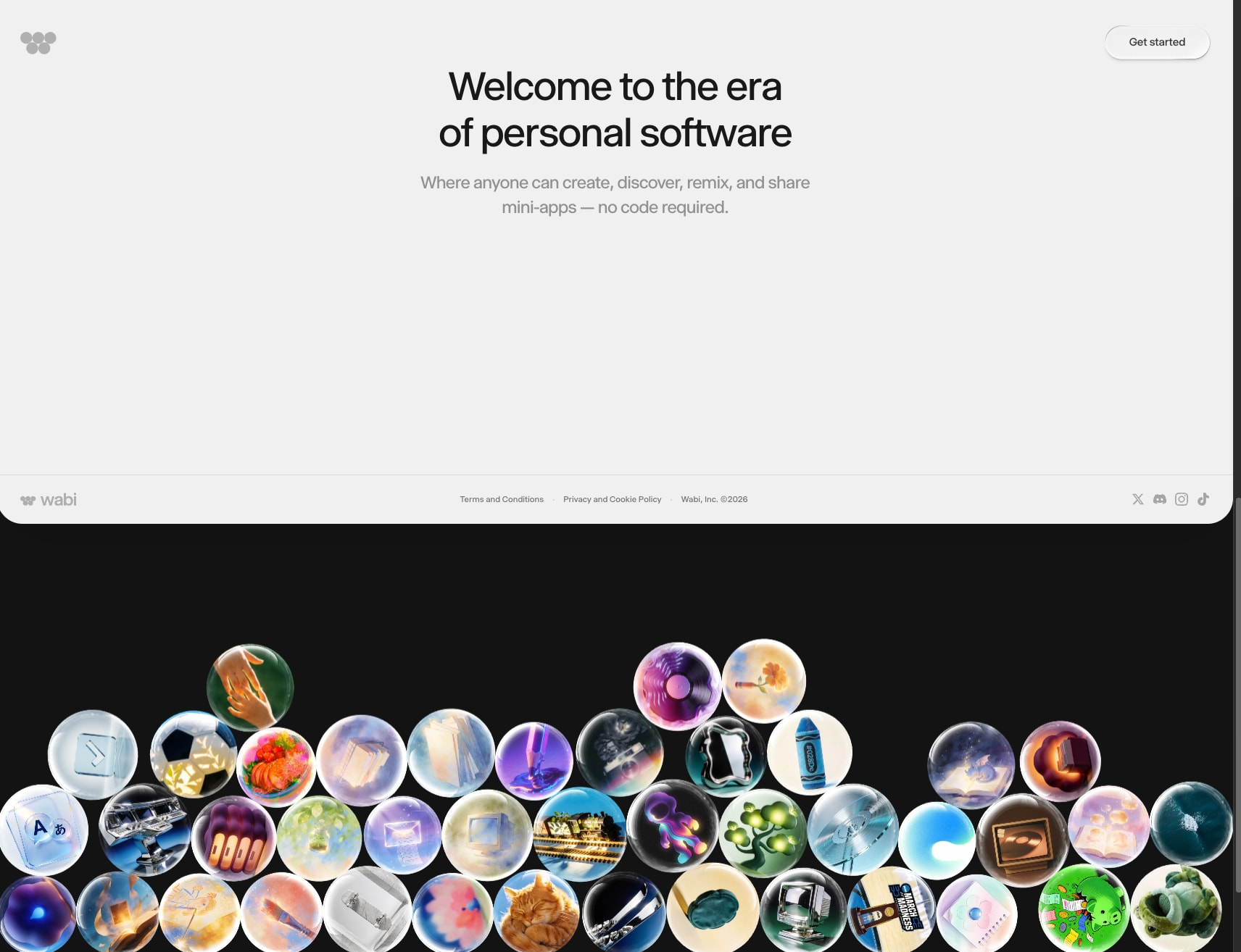 Wabi — The first personal software platform captured website design