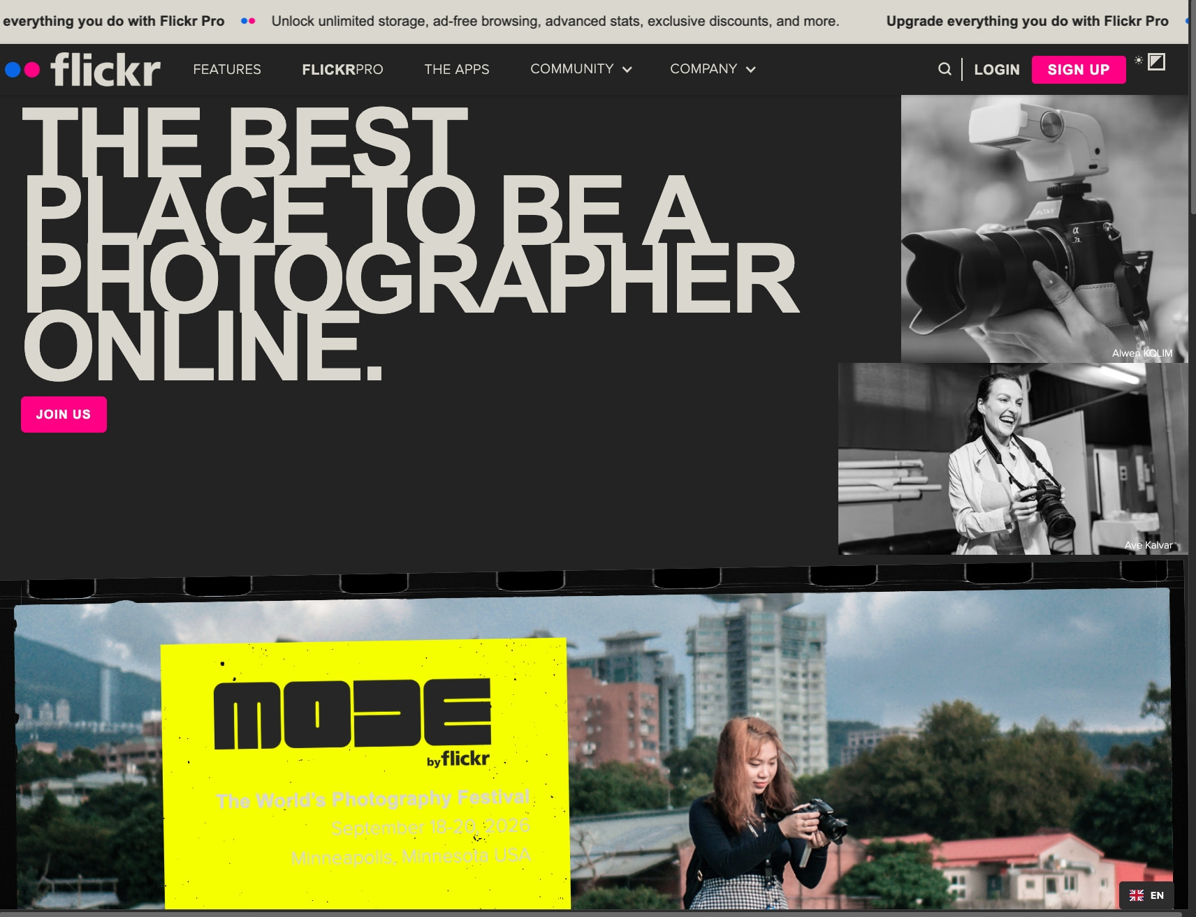 Flickr | The best place to be a photographer online. captured website design