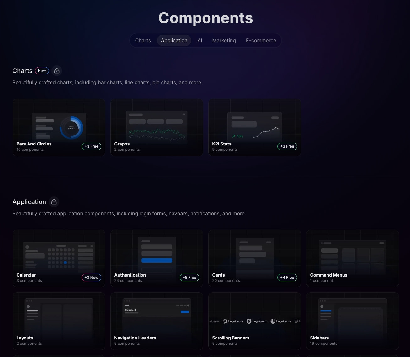 Components | HeroUI Pro captured website design