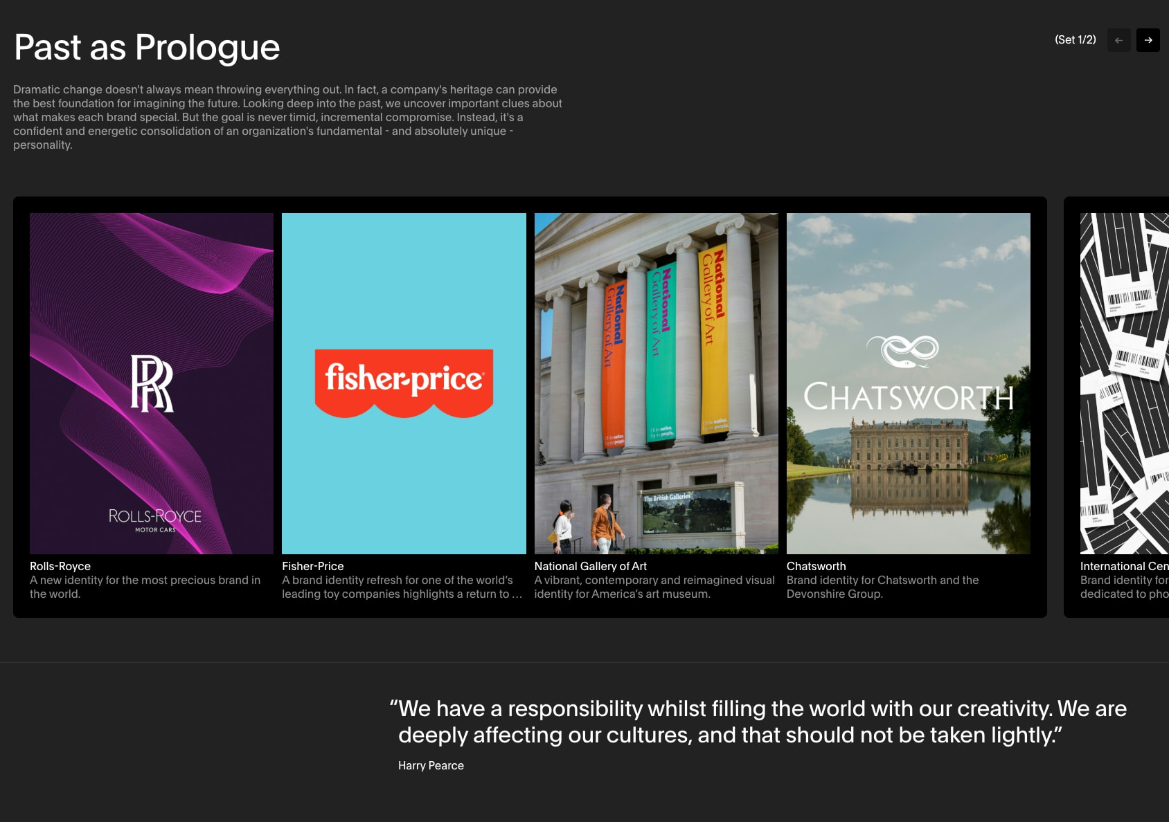 Pentagram — The world’s largest independent design consultancy captured website design