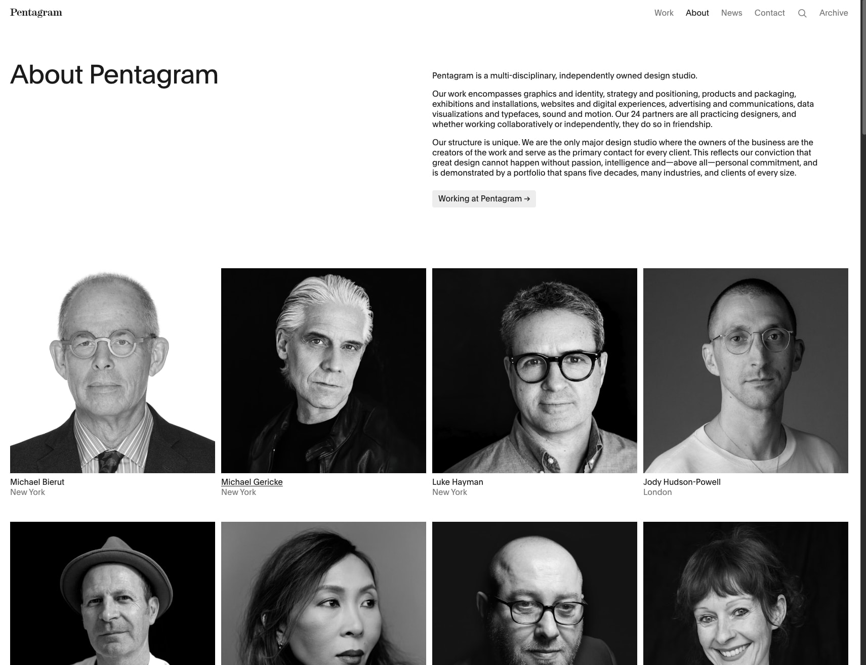 About captured website design