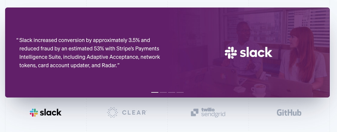 Stripe Payments | Global Payment Processing Platform captured website design