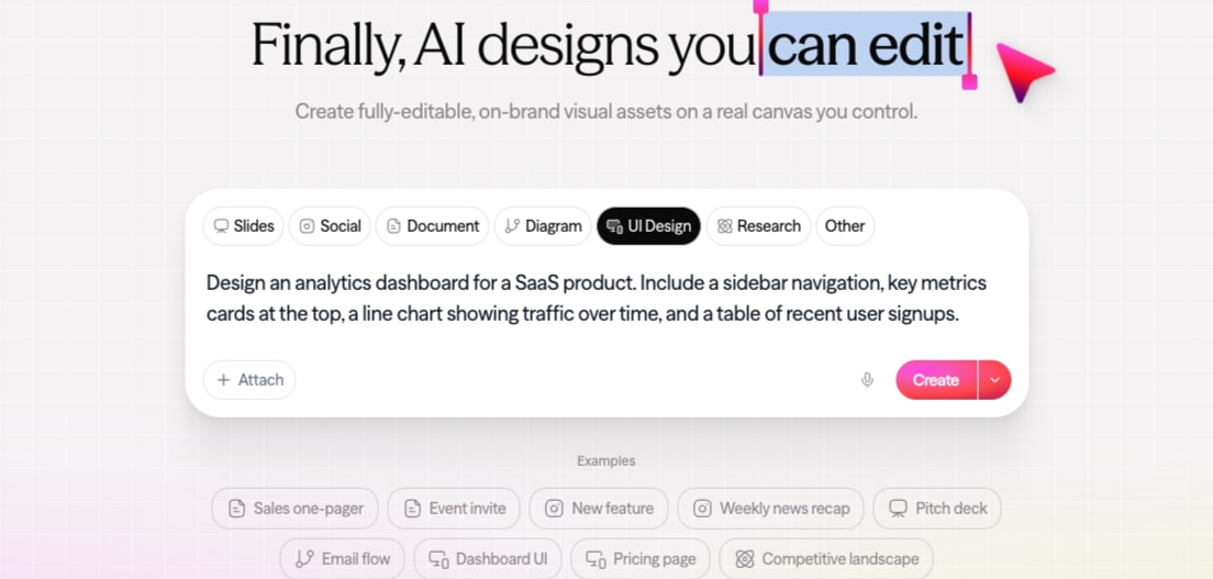 Moda captured website design