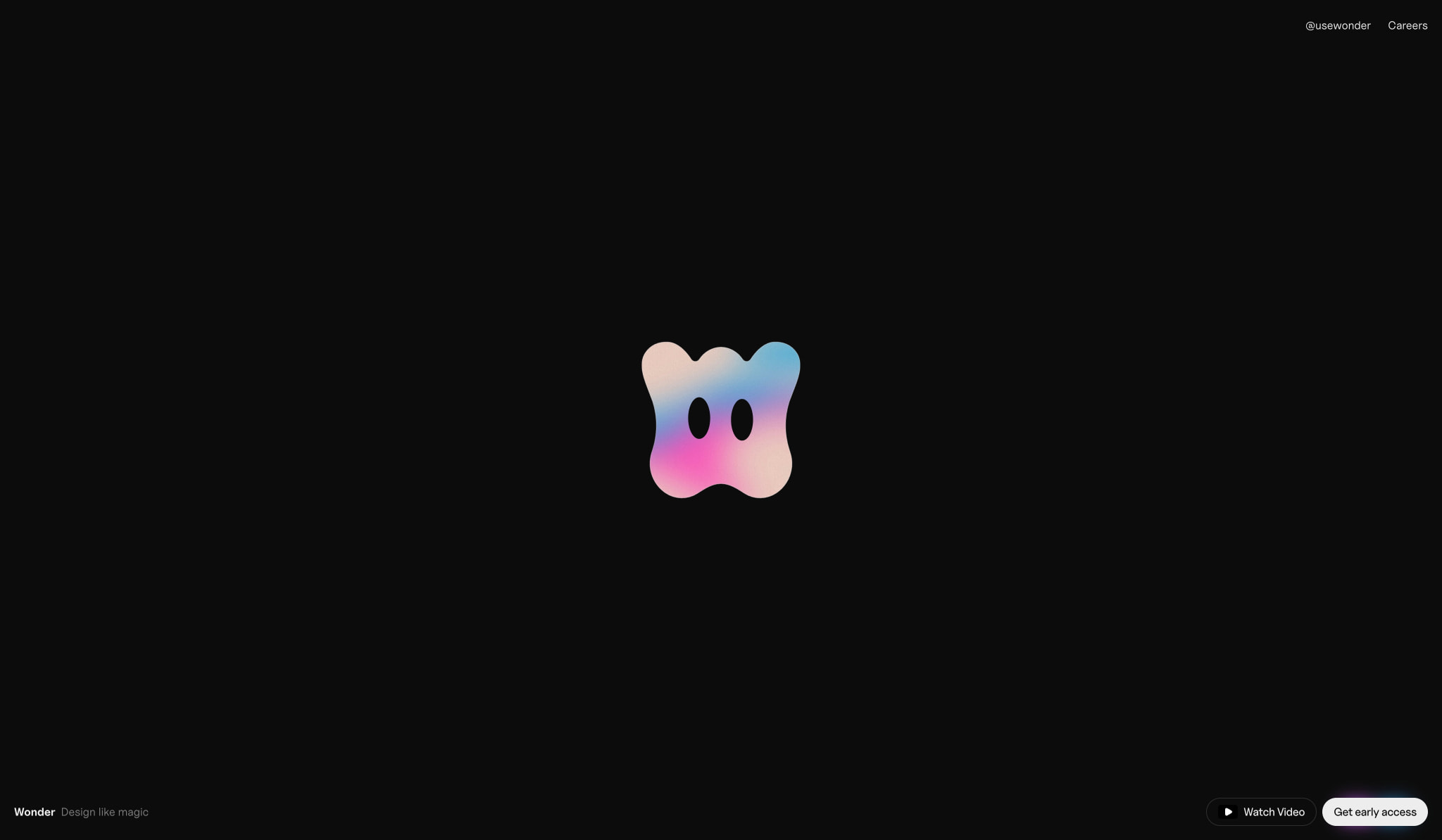 Wonder - Design like Magic captured website design