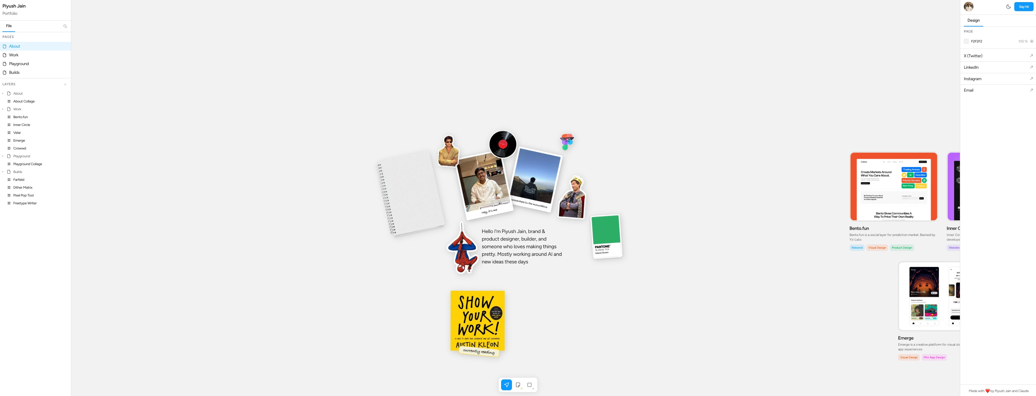 Piyush Jain | Designer captured website design