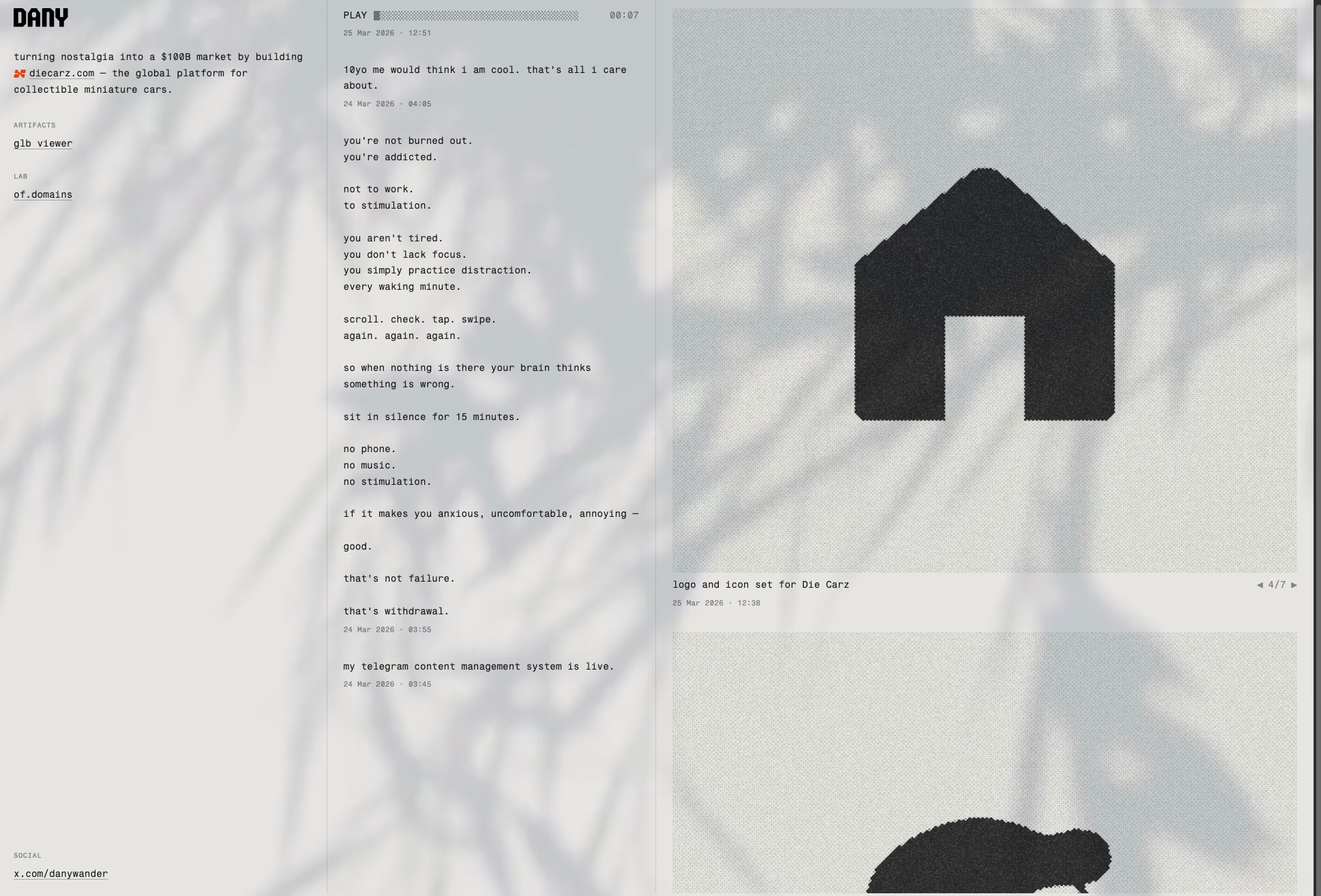 dany works on captured website design
