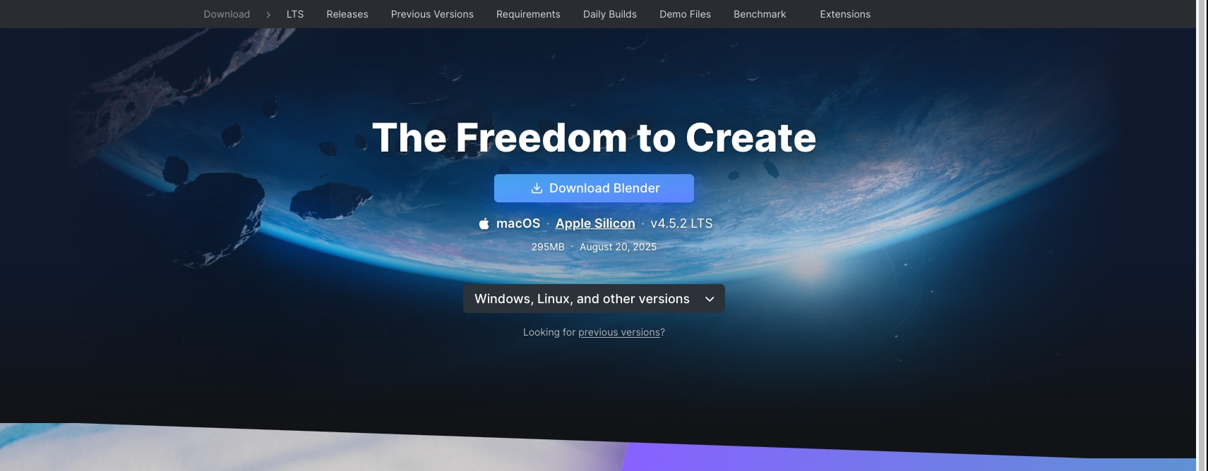 Download — Blender captured website design
