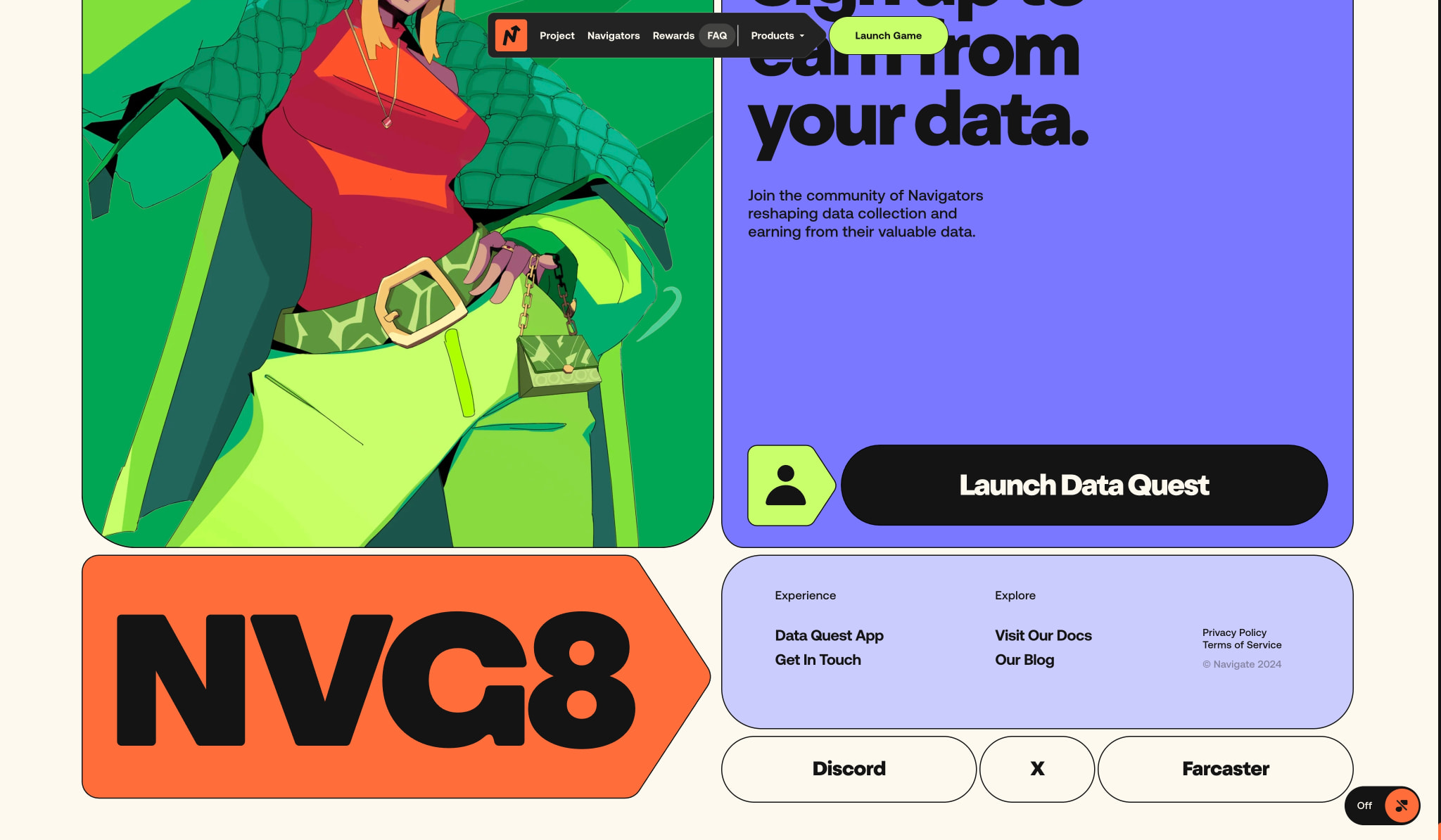 Navigate captured website design