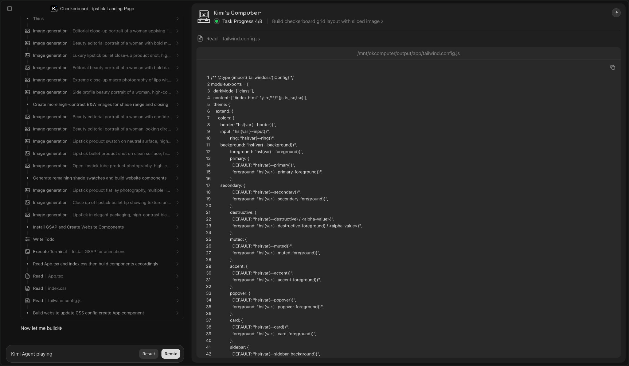 Kimi - 会推理解析，能深度思考的AI助手 captured website design