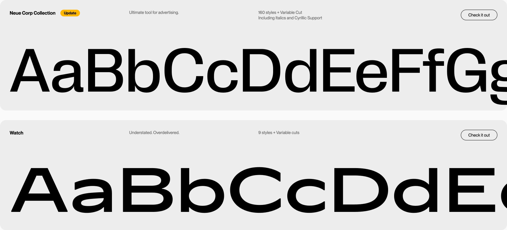 Pangram Pangram — Free to try, High-Quality Fonts for Designers – Pangram Pangram Foundry captured website design