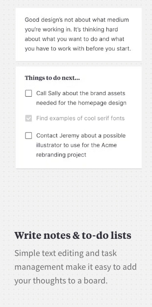Milanote - the tool for organizing creative projects captured website design