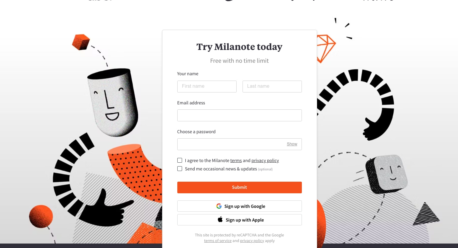 Milanote - the tool for organizing creative projects captured website design