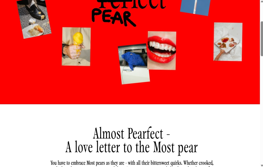 PEARFECT — home captured website design