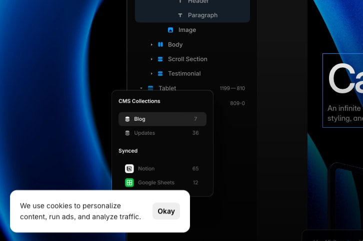 Framer: Create a professional website, free. No code website builder loved by designers. captured website design