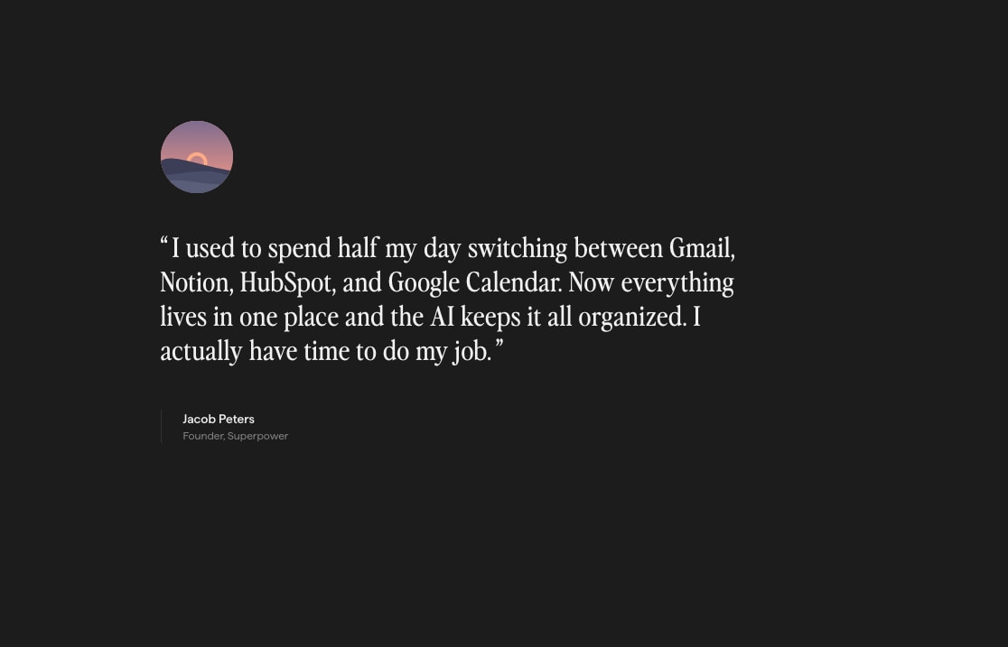Micro — One place for email, CRM, meetings, tasks, and AI captured website design