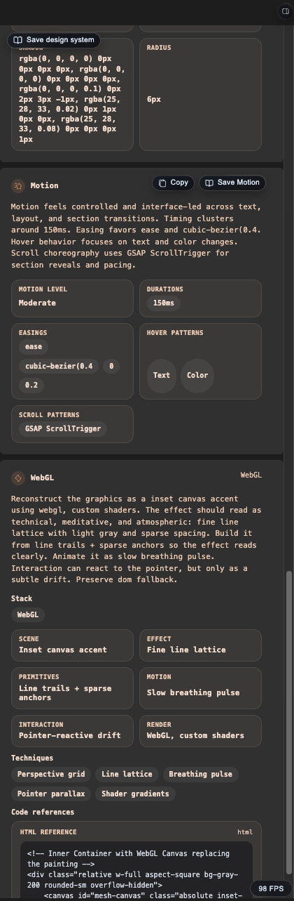 Autonomous Systems Dashboard Section | Neuform captured website design